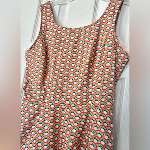 Rainbow Skater Dress Retrolicious Size Medium